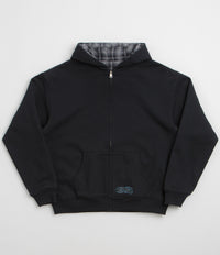 Yardsale Reversible Flannel Hoodie in Blue and Blue