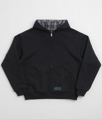 Yardsale Reversible Flannel Hoodie - Blue / Blue