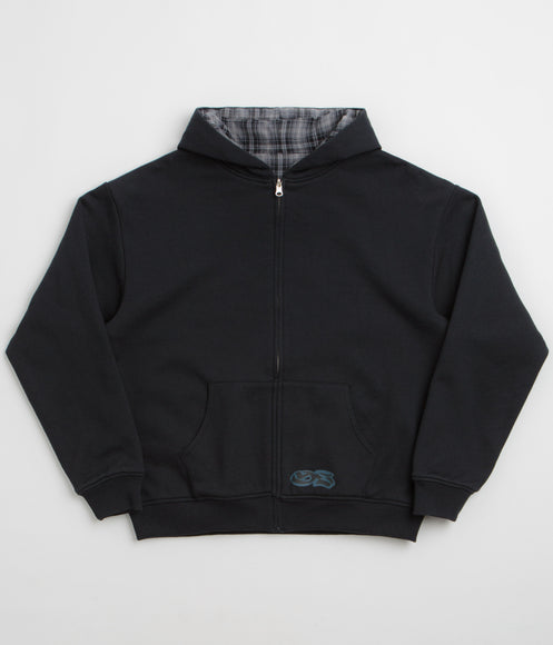 Yardsale Reversible Flannel Hoodie - Blue / Blue