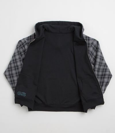 Yardsale Reversible Flannel Hoodie - Blue / Blue