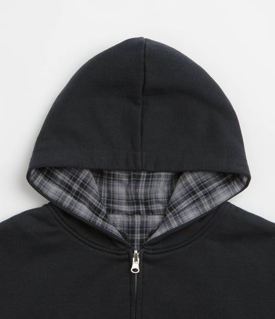 Yardsale Reversible Flannel Hoodie - Blue / Blue