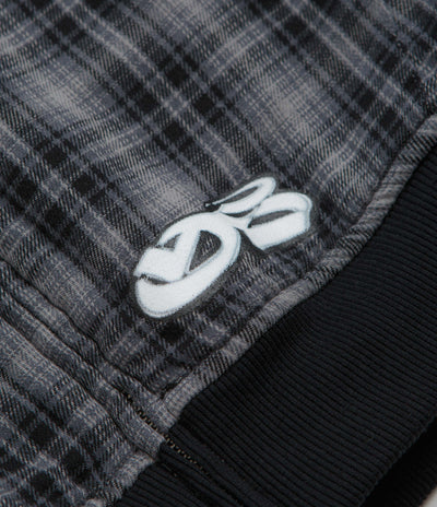 Yardsale Reversible Flannel Hoodie - Blue / Blue