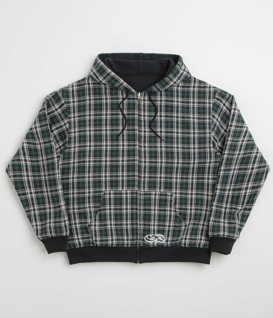 Yardsale Reversible Flannel Hoodie - Green