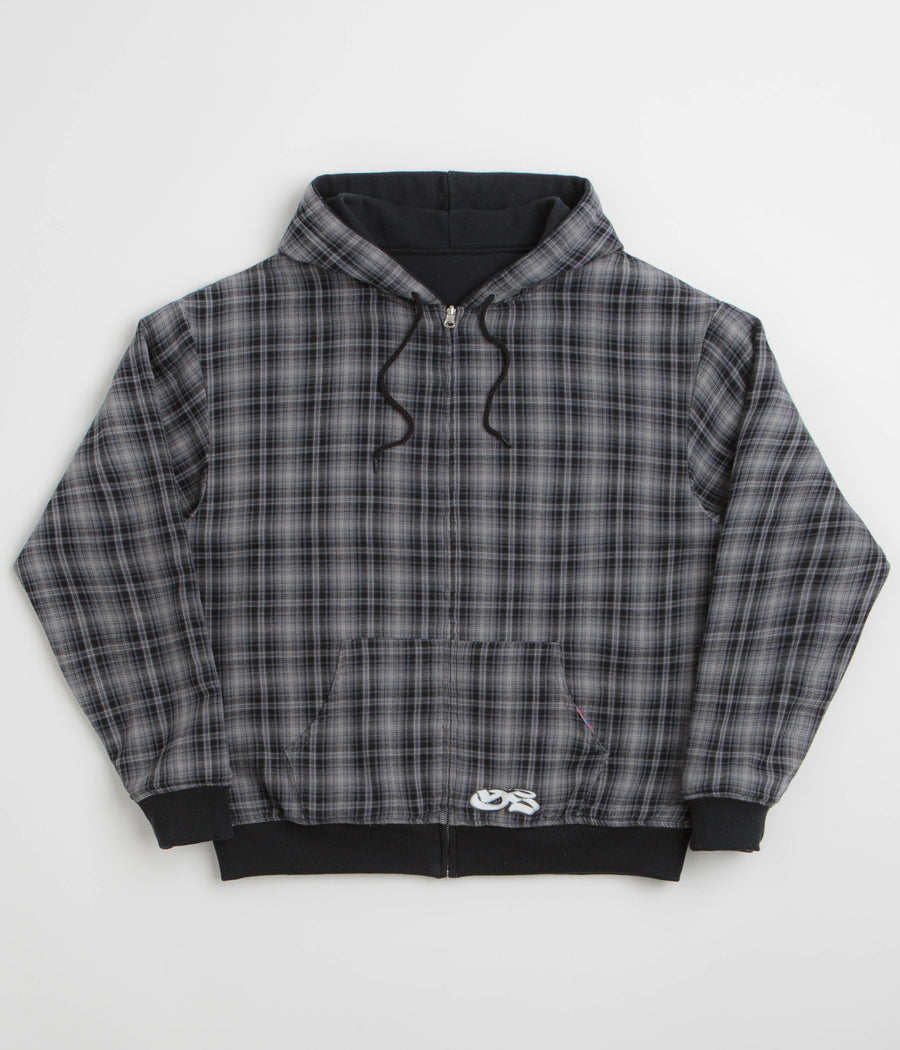 Yardsale Reversible Flannel Hoodie - Grey