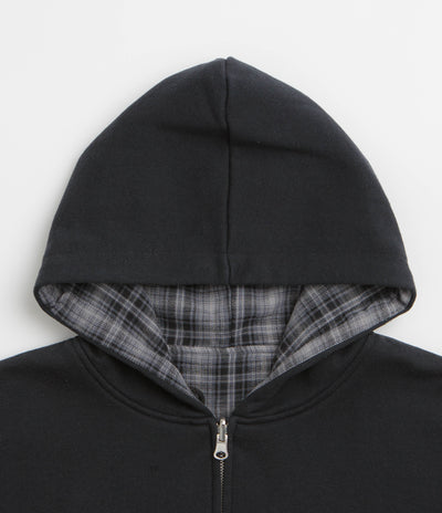 Yardsale Reversible Flannel Hoodie - Grey