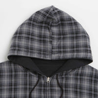 Yardsale Reversible Flannel Hoodie - Grey thumbnail