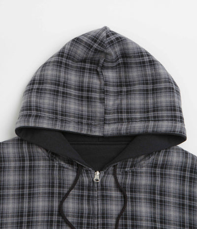 Yardsale Reversible Flannel Hoodie - Grey