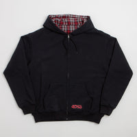 Yardsale Reversible Flannel Hoodie - Red / Black thumbnail