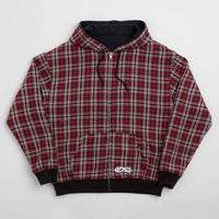 Yardsale Reversible Flannel Hoodie - Red / Black thumbnail