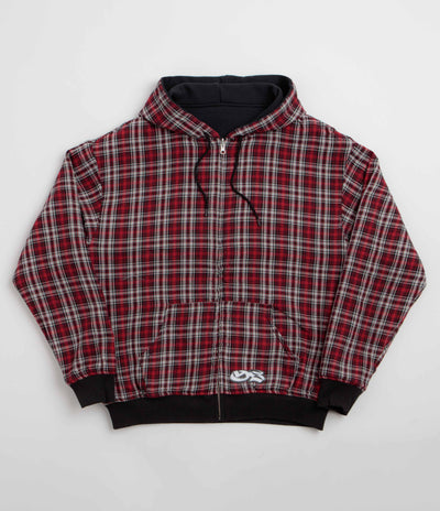 Yardsale Reversible Flannel Hoodie - Red / Black
