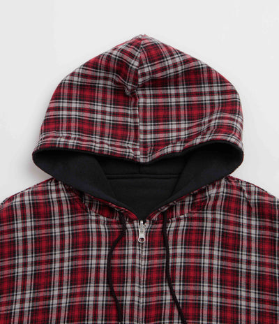 Yardsale Reversible Flannel Hoodie - Red / Black