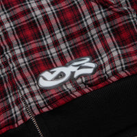 Yardsale Reversible Flannel Hoodie - Red / Black thumbnail