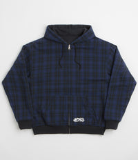 Yardsale Reversible Hoodie in Black and Indigo