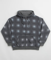 Yardsale Reversible Thermal Full Zip Hoodie - Black / Charcoal