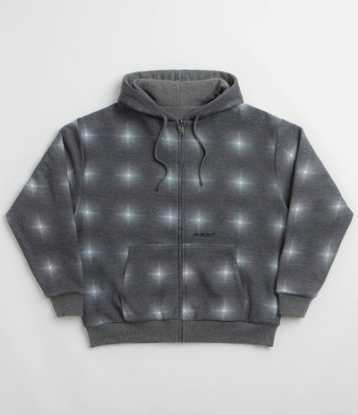 Yardsale Reversible Thermal Hoodie in Black and Charcoal