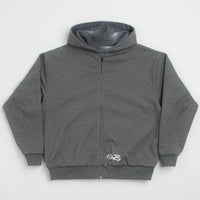 Yardsale Reversible Thermal Hoodie in Black and Charcoal thumbnail