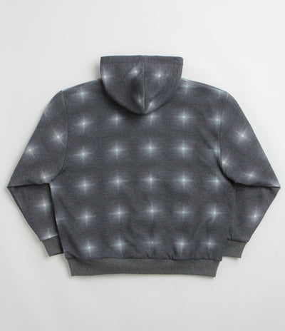 Yardsale Reversible Thermal Hoodie in Black and Charcoal