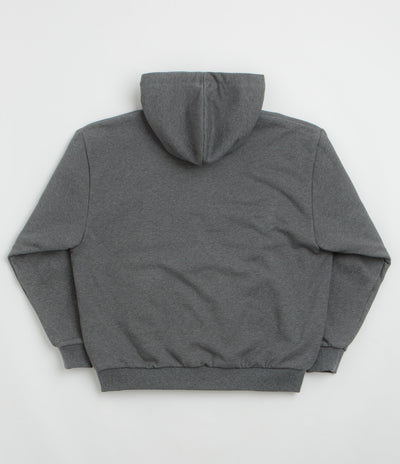 Yardsale Reversible Thermal Hoodie in Black and Charcoal