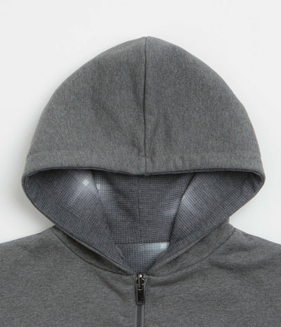 Yardsale Reversible Thermal Hoodie in Black and Charcoal