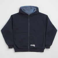 Yardsale Reversible Thermal Hoodie in Navy and Navy thumbnail