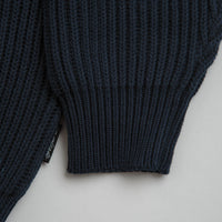 Yardsale Ripper Knit Zip Sweatshirt - Navy thumbnail