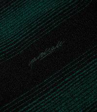 Yardsale Ripple Chenille Crewneck Sweatshirt - Green / Black 