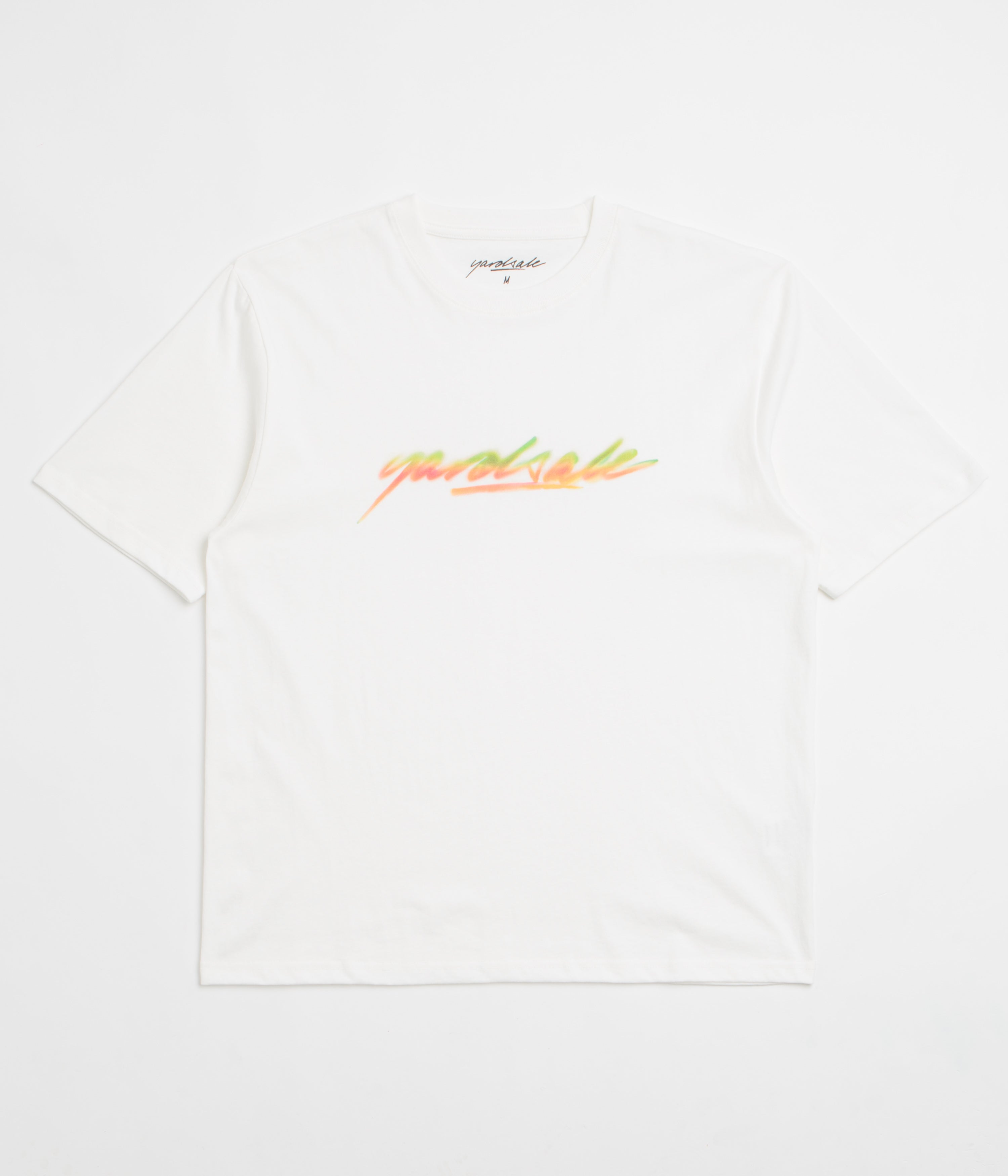 Yardsale Script Spray T-Shirt in White