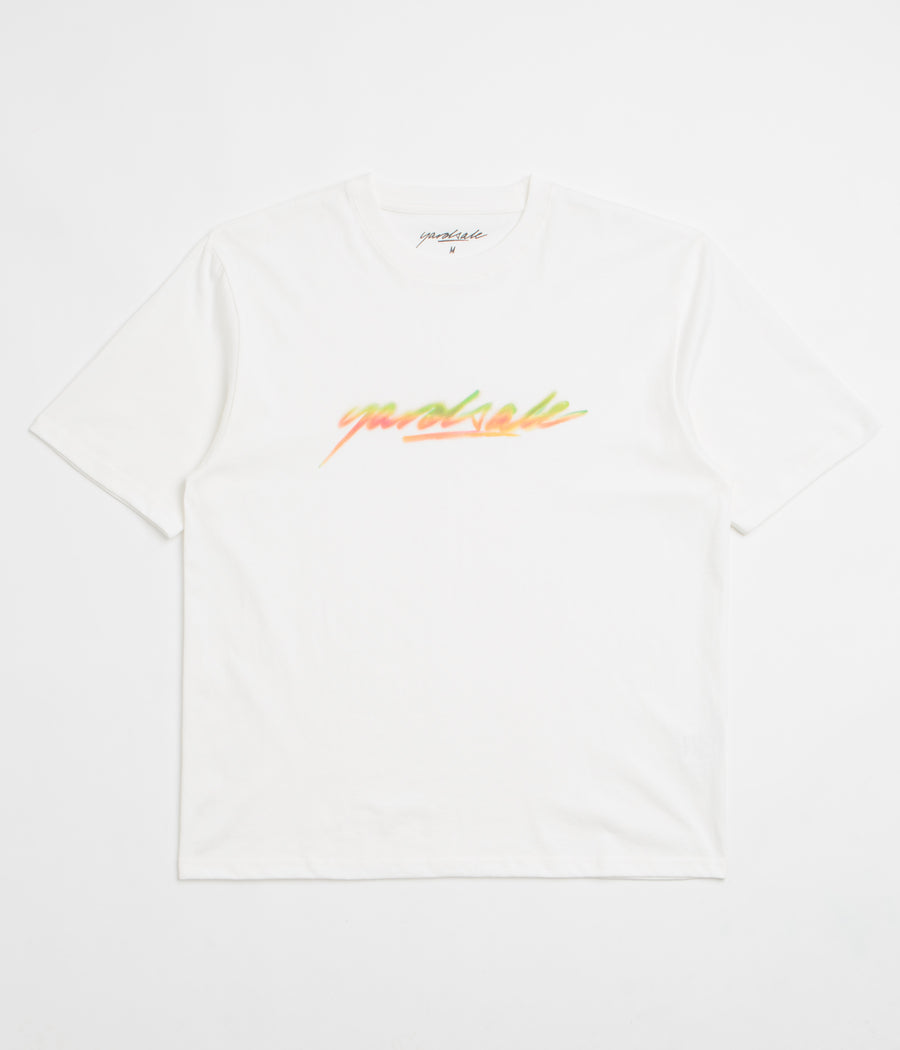 Yardsale Script Spray T-Shirt - White