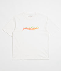 Yardsale Script Spray T-Shirt in White
