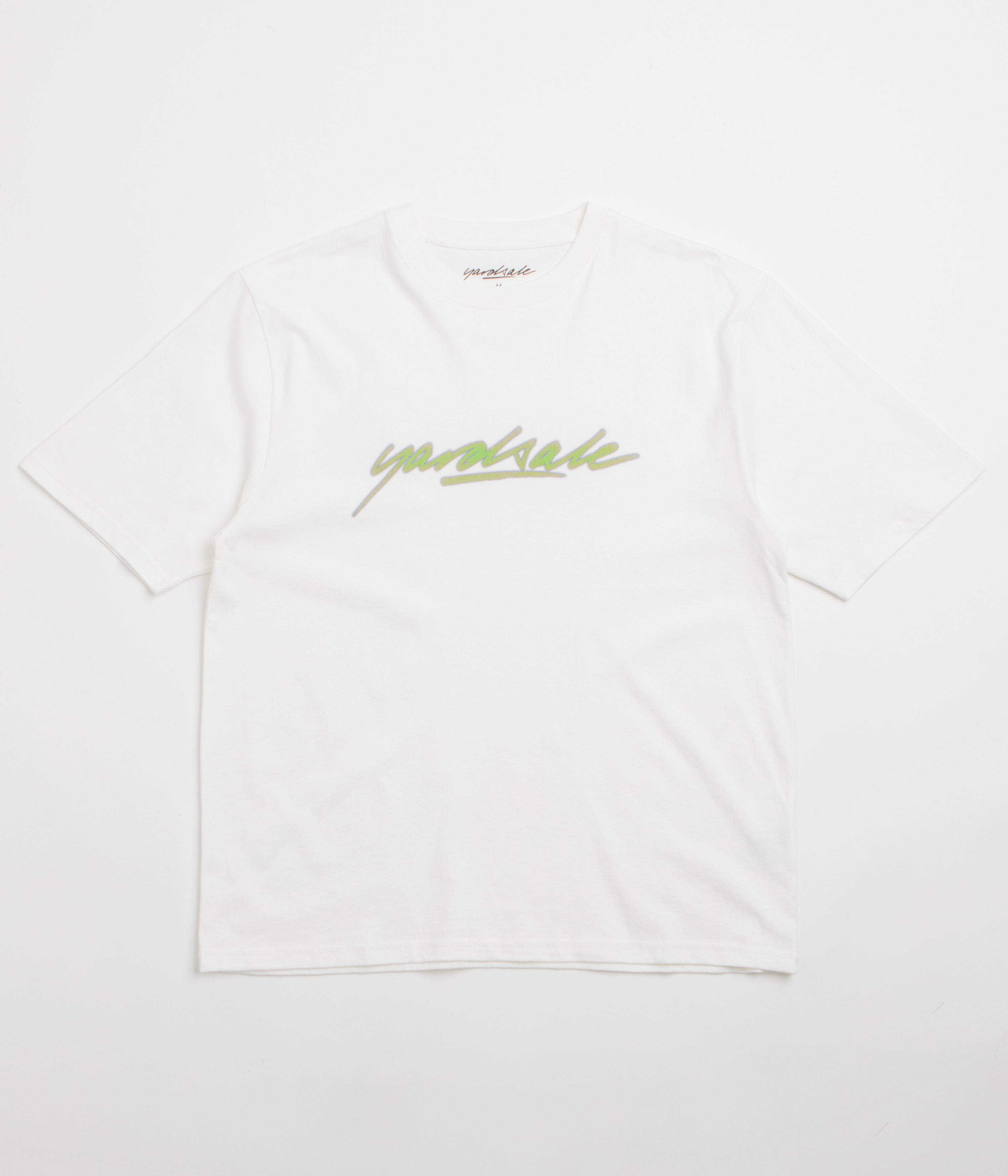 Yardsale Script T-Shirt - White / Purple