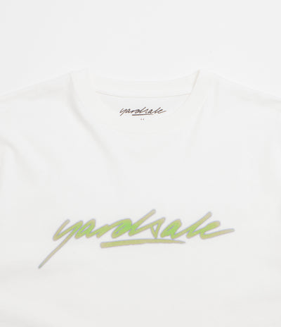 Yardsale Script T-Shirt - White / Purple