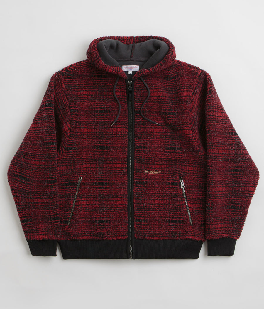 Yardsale Sherpa Fleece Hoodie in Red