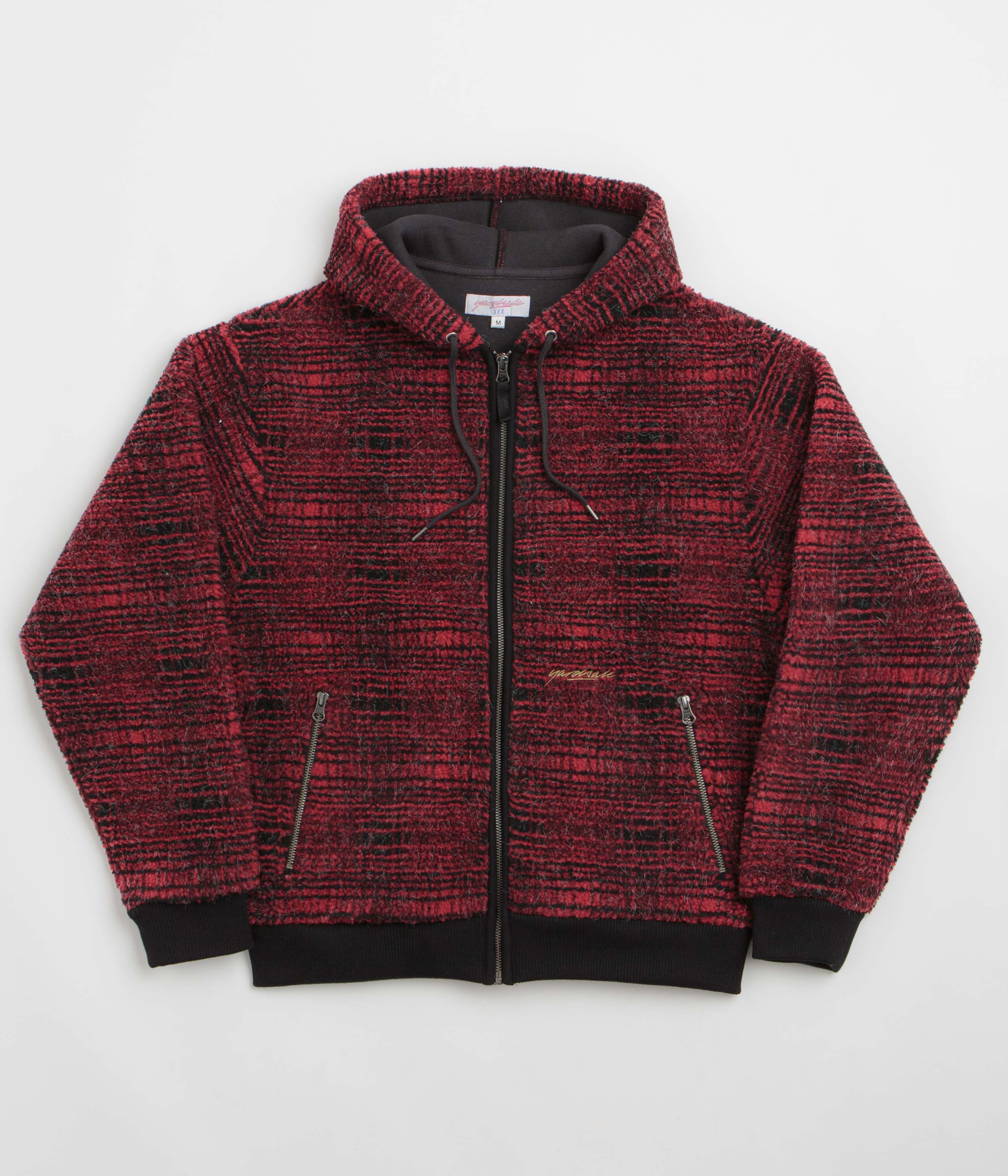 Yardsale Sherpa Fleece Hoodie in Red