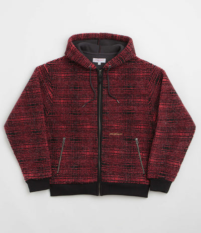Yardsale Sherpa Fleece Hoodie in Red