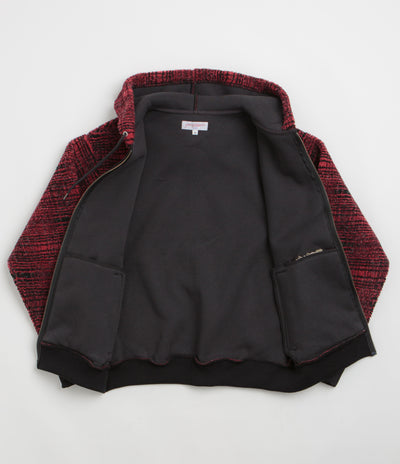 Yardsale Sherpa Fleece Hoodie in Red