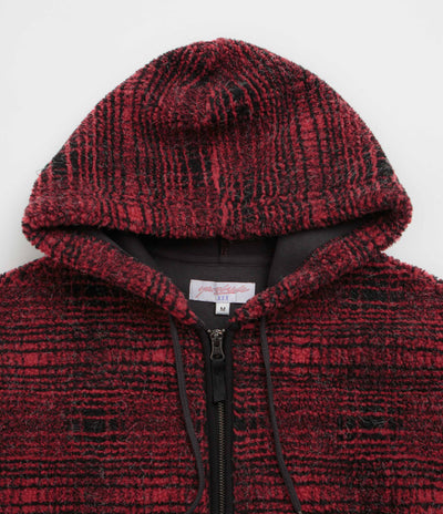 Yardsale Sherpa Fleece Hoodie in Red