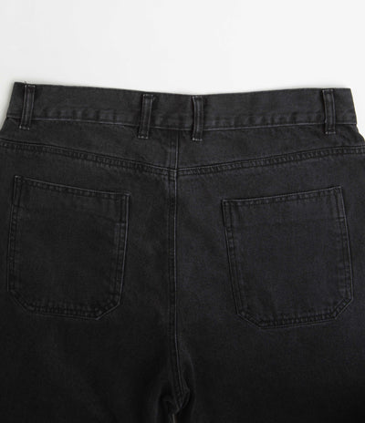 Yardsale Snake Denim Shorts - Black