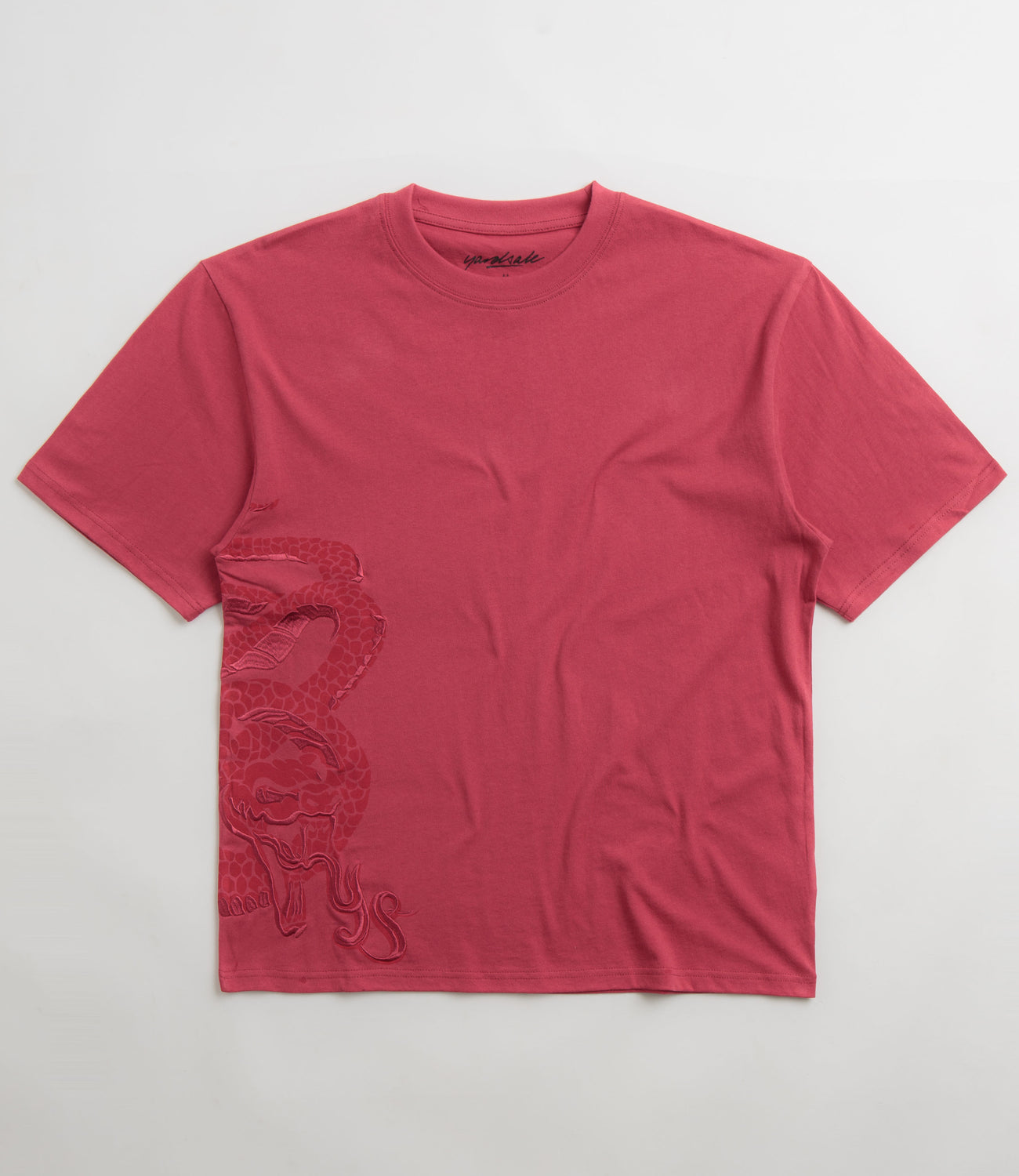 Yardsale Snake EMB T-Shirt - Red | Flatspot Yardsale Snake EMB T-Shirt - Red | Flatspot