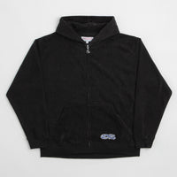 Yardsale Sprayed Waffle Full Zip Hoodie - Black thumbnail