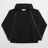 Yardsale Sprayed Waffle Full Zip Hoodie - Black thumbnail