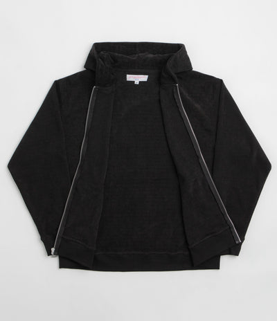 Yardsale Sprayed Waffle Full Zip Hoodie - Black