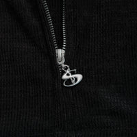 Yardsale Sprayed Waffle Full Zip Hoodie - Black thumbnail