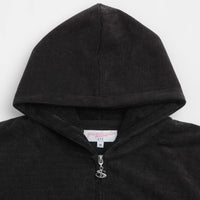 Yardsale Sprayed Waffle Full Zip Hoodie - Black thumbnail