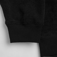 Yardsale Sprayed Waffle Full Zip Hoodie - Black thumbnail