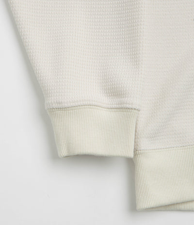 Yardsale Sprayed Waffle Full Zip Hoodie - Cream