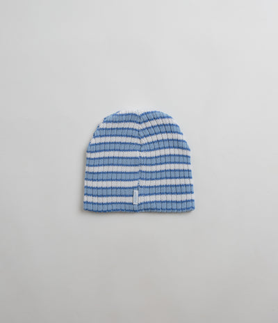 Yardsale Stripe Beanie in Blue and White