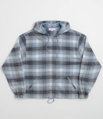 Yardsale Tartan Full-Zip Hoodie - Blue