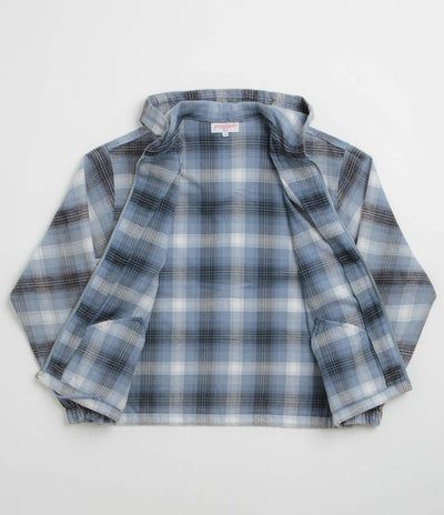 Yardsale Tartan Full-Zip Hoodie - Blue