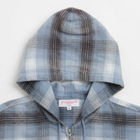 Yardsale Tartan Full-Zip Hoodie - Blue thumbnail