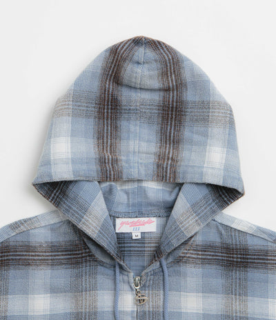 Yardsale Tartan Full-Zip Hoodie - Blue